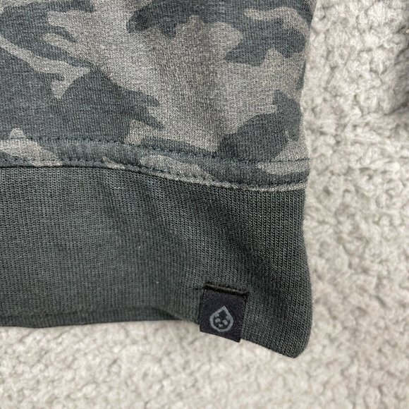 Tasc Mens Large  Bamboo Performance 1/4 Quarter Zip Pullover Gray Camo - Picture 7 of 13